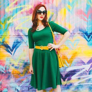 Vintage Style Twirl/Swing Skirt Dress!